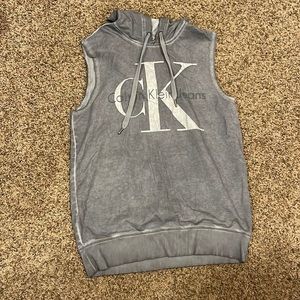 Calvin Klein cut off hoodie